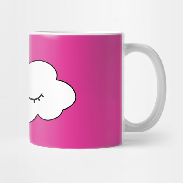 Sleepy cloud in pink by bigmomentsdesign